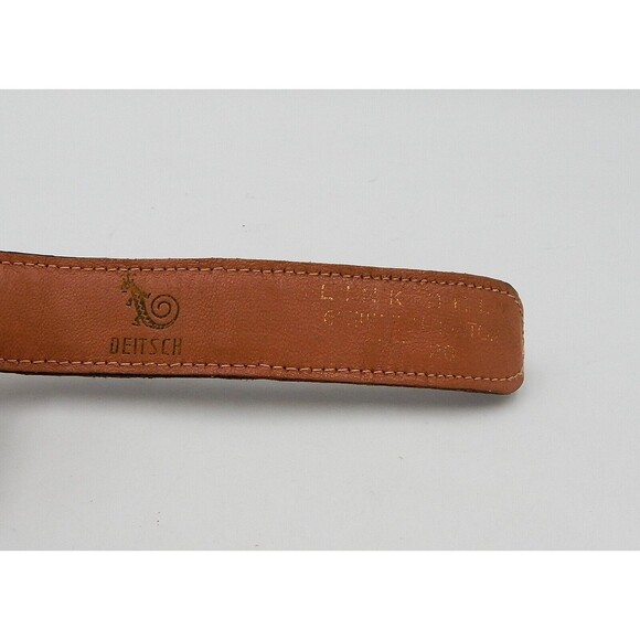 Deitsch Genuine Alligator Brown Link Belt Size 26 Vintage 34 Inches Long main image 5